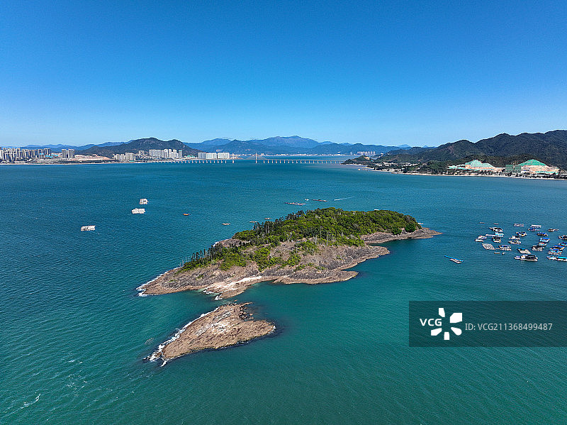 广东省惠州市惠东县巽寮湾响浪角坪仕洲航拍图片素材