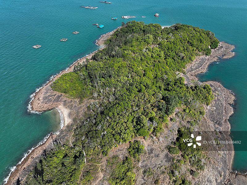 广东省惠州市惠东县巽寮湾响浪角坪仕洲航拍图片素材