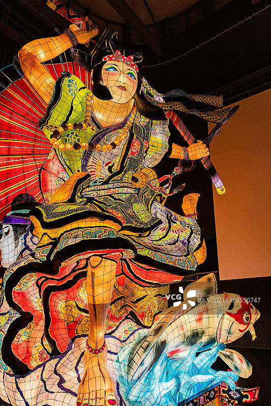 日本青森五所川原立倭武多博物馆的大型睡魔图片素材