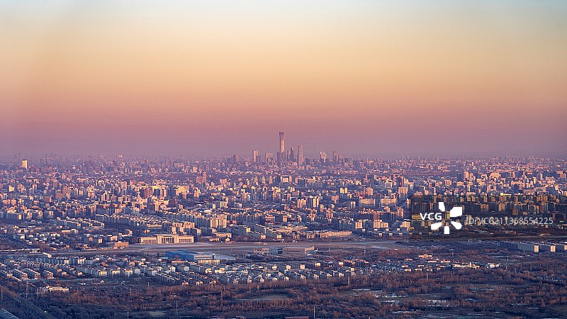 黄昏北京图片素材