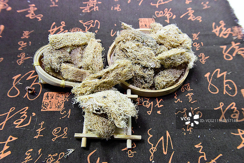 中药材丝瓜烙图片素材