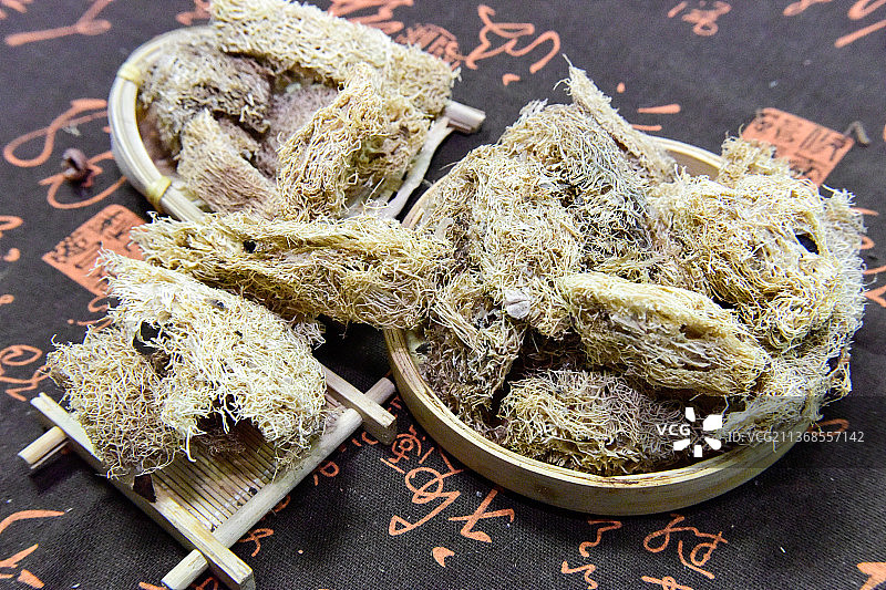 中药材丝瓜烙图片素材