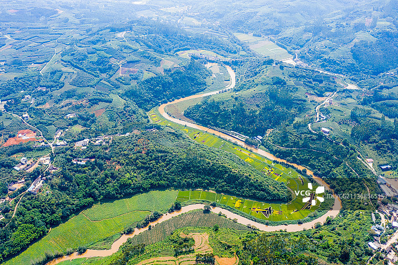 云南省昆明市宜良县马蹄湾风景区图片素材