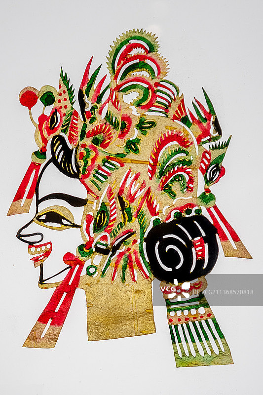 中国传统非物质文化遗产皮影戏图片素材