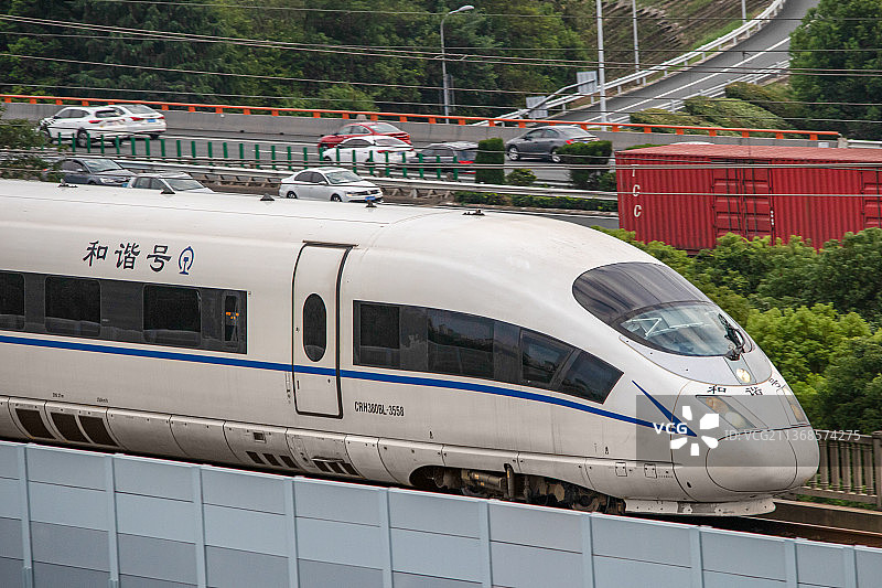 和谐号高铁列车图片素材
