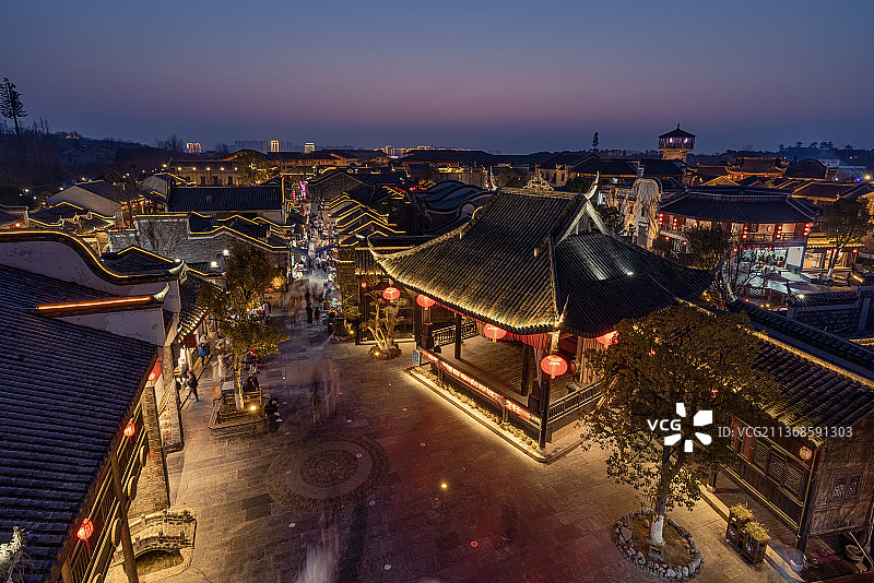 莫愁村的夜图片素材