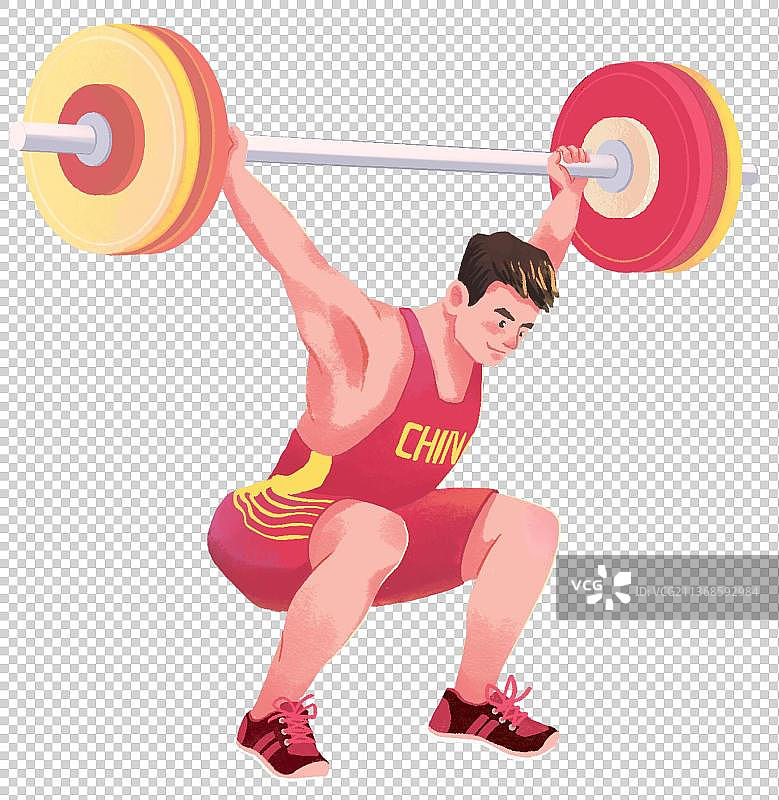 举重运动员图片素材