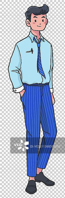 时尚潮流的商务男图片素材