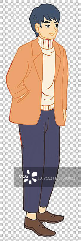 站着的青年男人图片素材