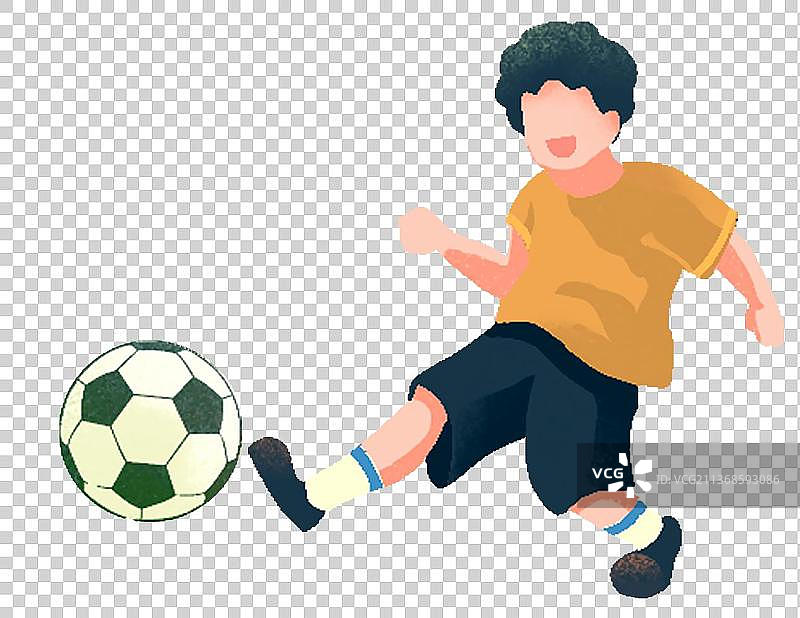 踢球的小男孩图片素材