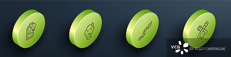 2.5D装有毒液体的烧杯男人线条图片素材