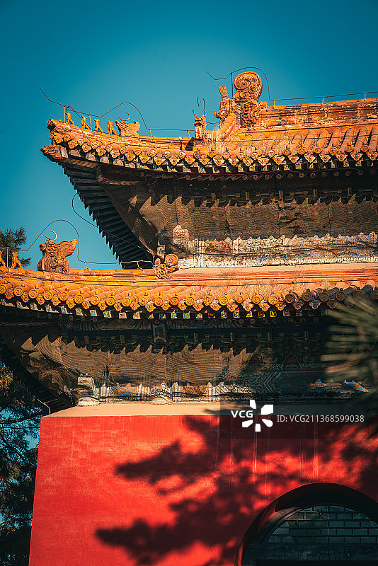 中国辽宁沈阳东陵公园清福陵古建筑图片素材