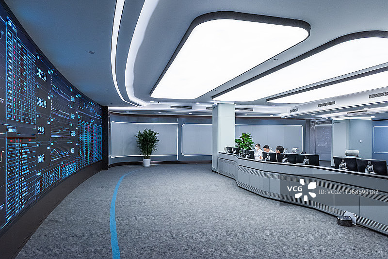 能源发电企业集中控制中心图片素材