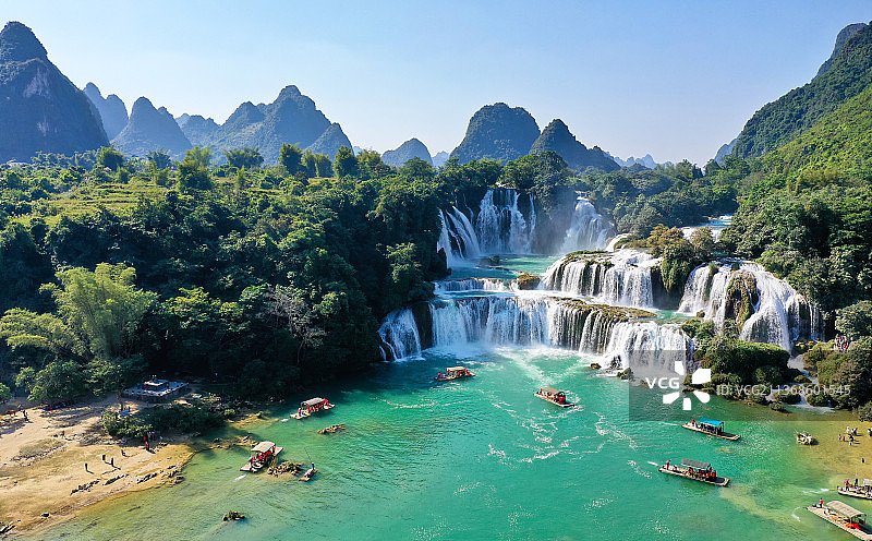 德天瀑布、瀑布图片素材