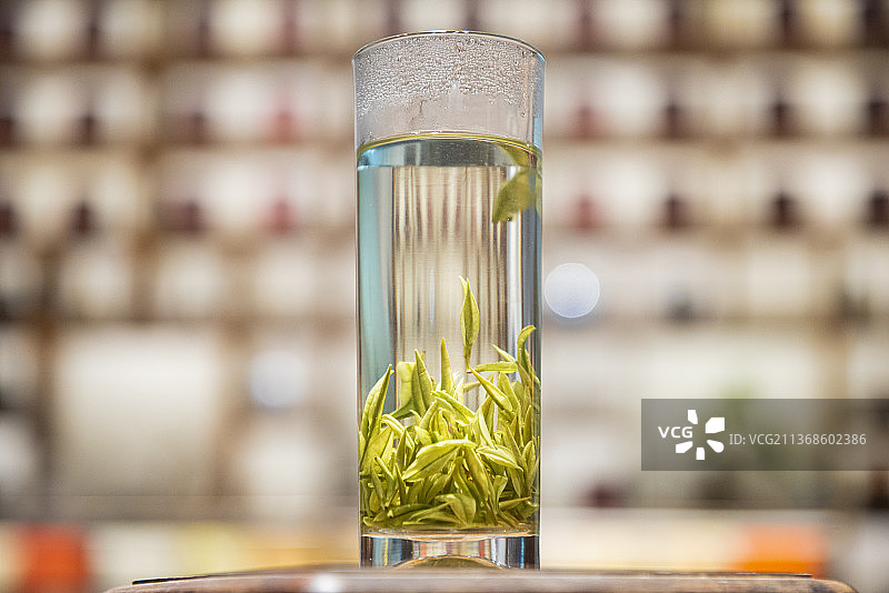 一杯安吉白茶图片素材