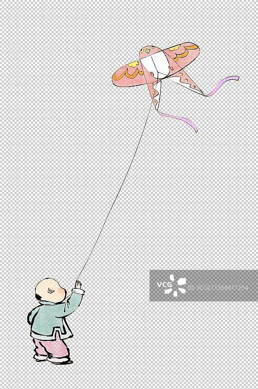 放风筝图片素材