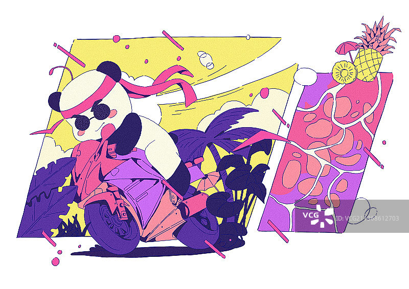 熊猫夏图片素材