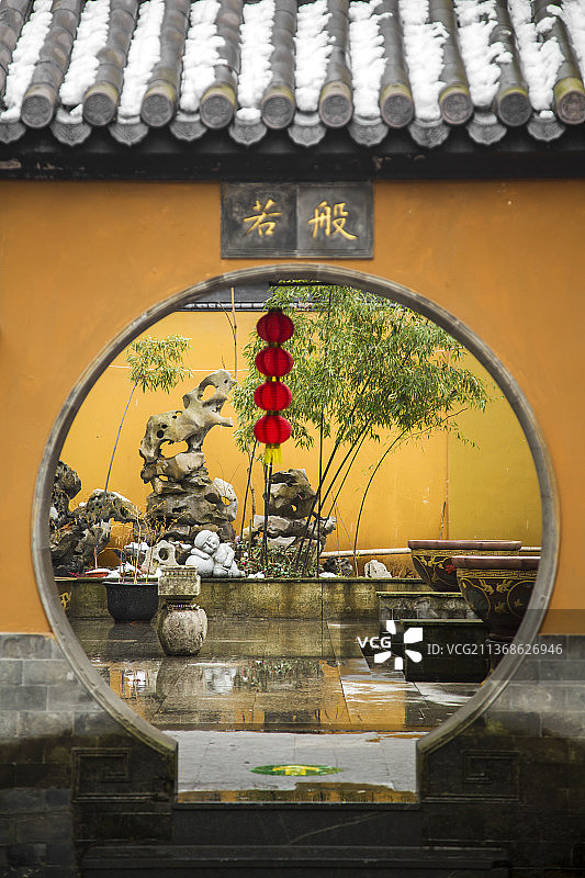 灵谷寺小景图片素材