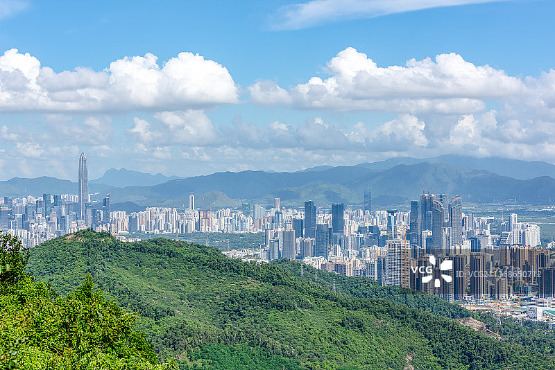 深圳南山区塘朗山公园城市景观图片素材