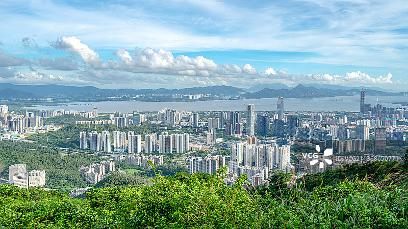 深圳南山区塘朗山公园城市景观图片素材
