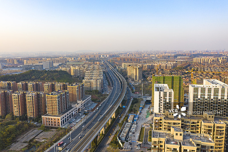 航拍湖南长沙城市景观图片素材