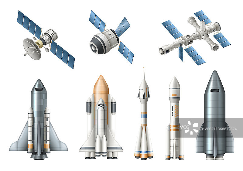 逼真的宇宙飞船素材图片素材