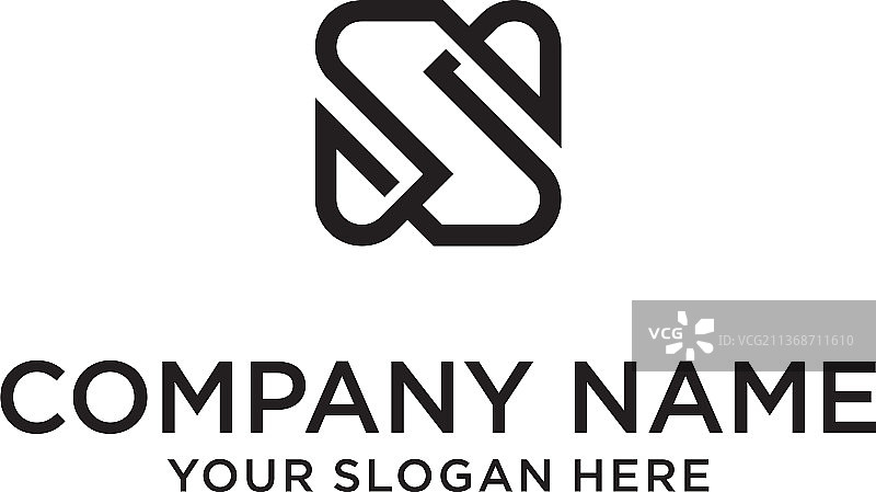 首字母S logo设计理念图片素材