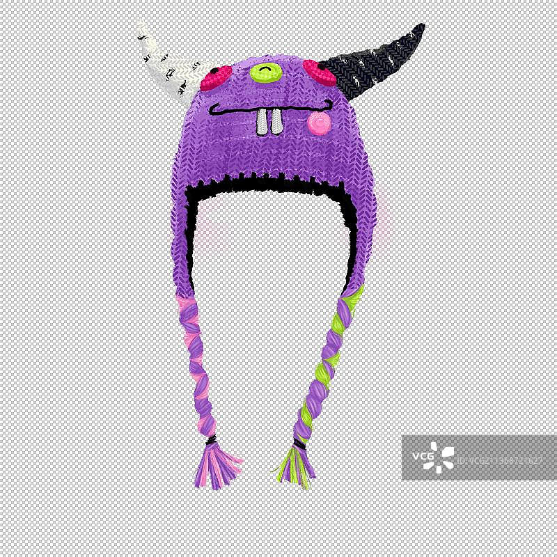 牛角个性帽子图片素材