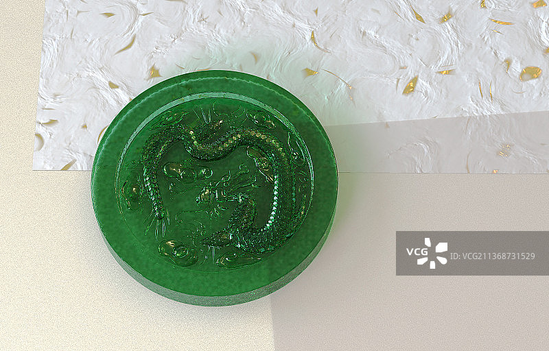 龙纹玉玺图片素材