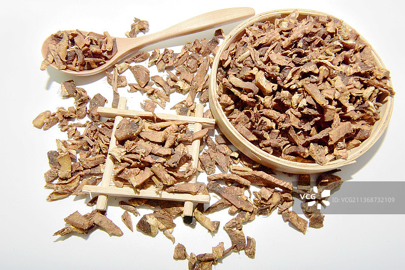 中药材盐知母图片素材