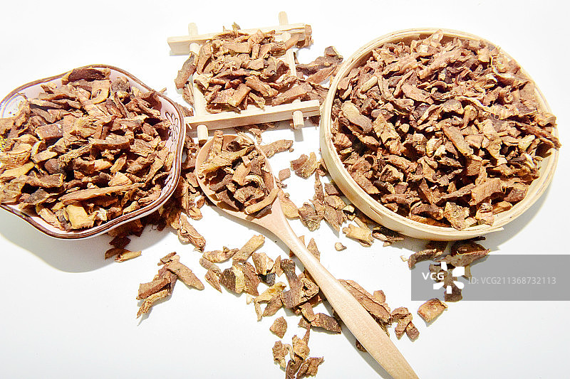 中药材盐知母图片素材