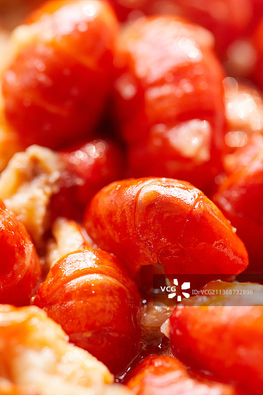 小龙虾尾 特写图片素材