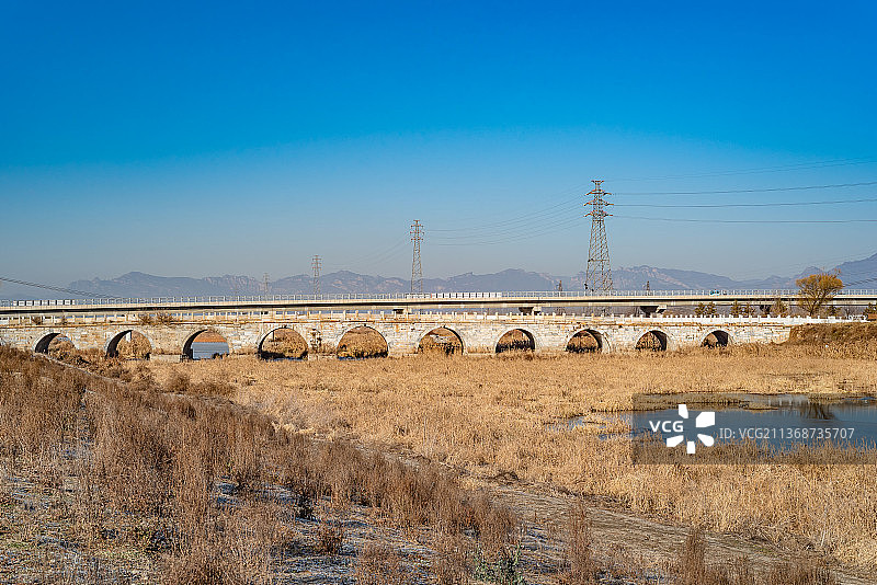 北京房山琉璃河大桥图片素材