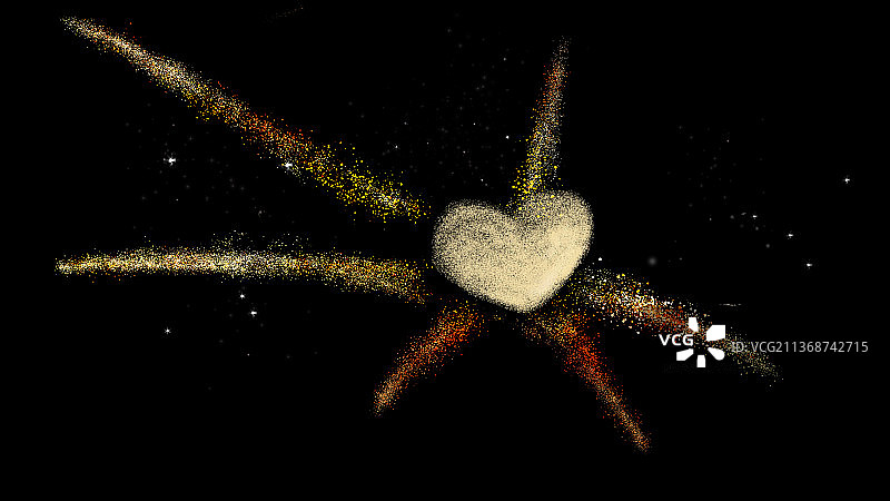 爱的烟火浪漫星空场景图片素材