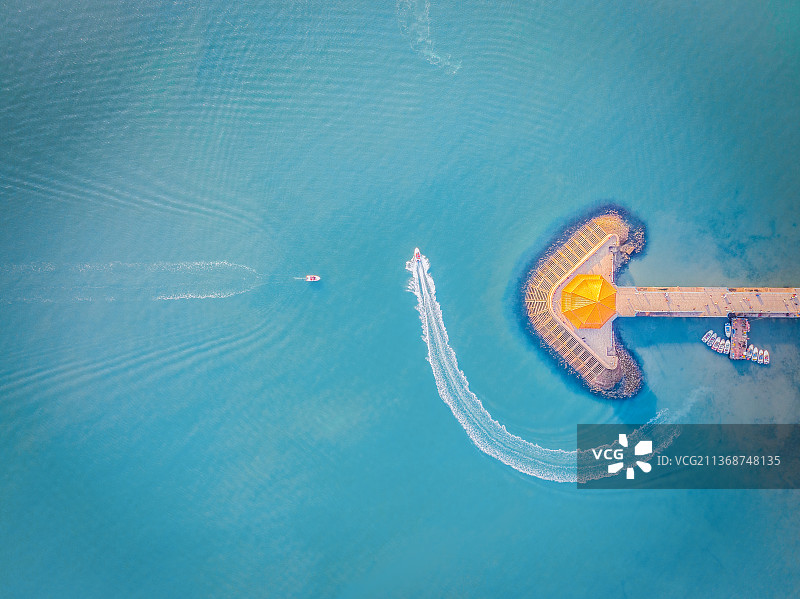 山东青岛地标栈桥海景风光图片素材