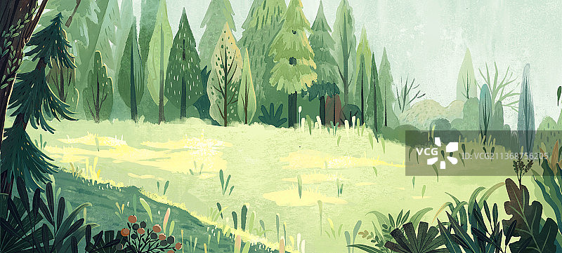 森林草地背景图片素材