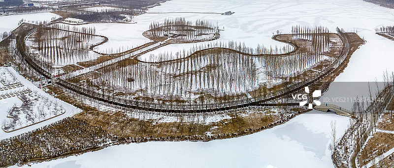 宁夏中卫雪景图片素材