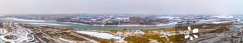宁夏中卫雪景图片素材