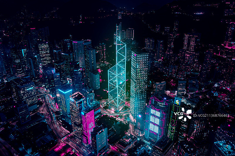 赛博香港图片素材