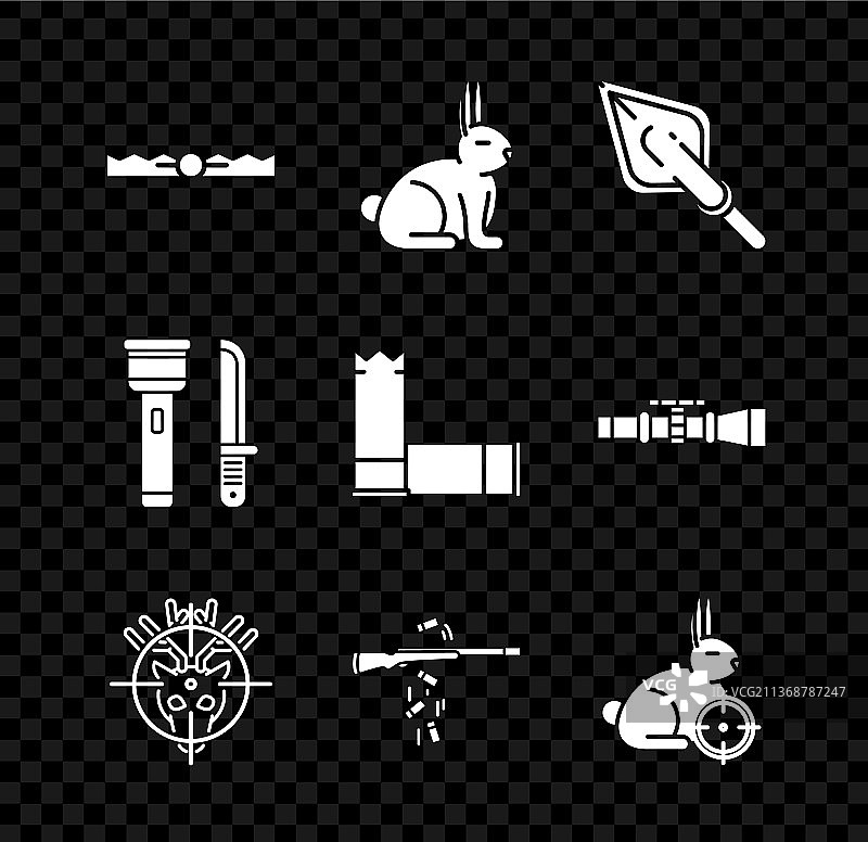 猎兔陷阱箭头图片素材