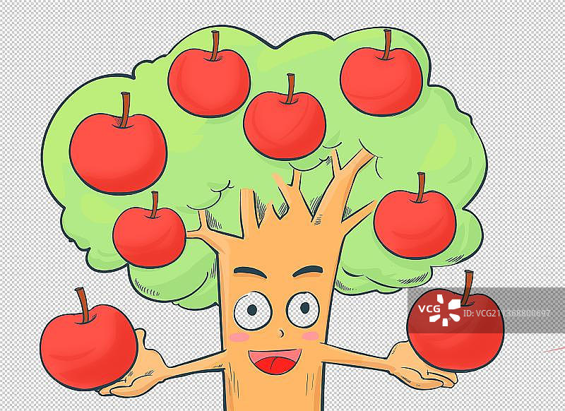 可爱的苹果和苹果图片素材