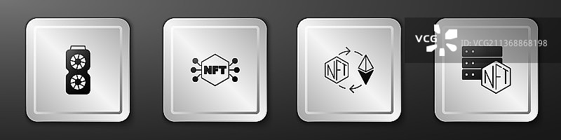 视频显卡NFT数字加密艺术图片素材