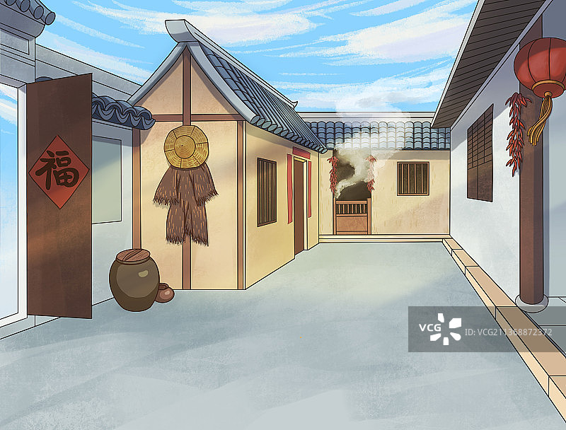 农家院子图片素材