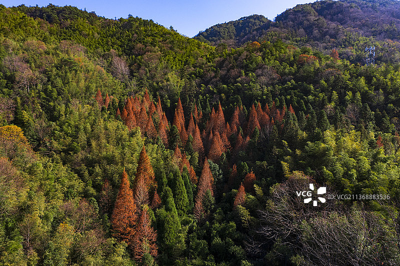航拍湖南长沙浏阳大围山景区图片素材