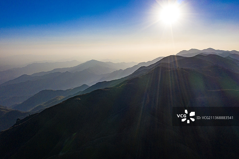 航拍湖南长沙浏阳大围山景区图片素材