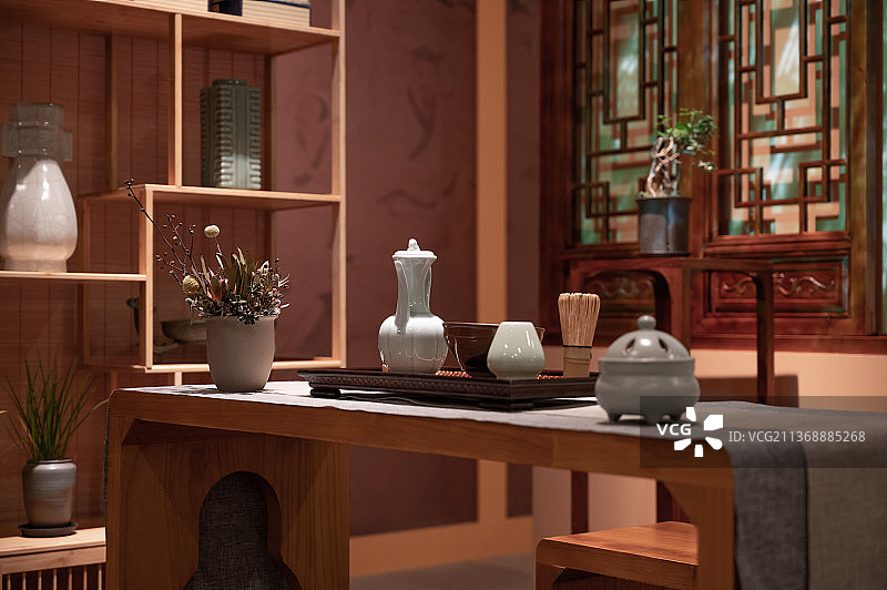茶具布景图片素材