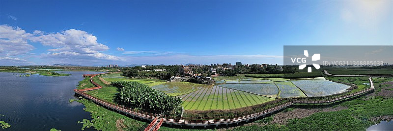 高角度俯瞰农田图片素材