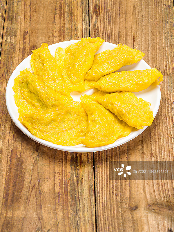 黄金蛋饺早餐美食图片素材