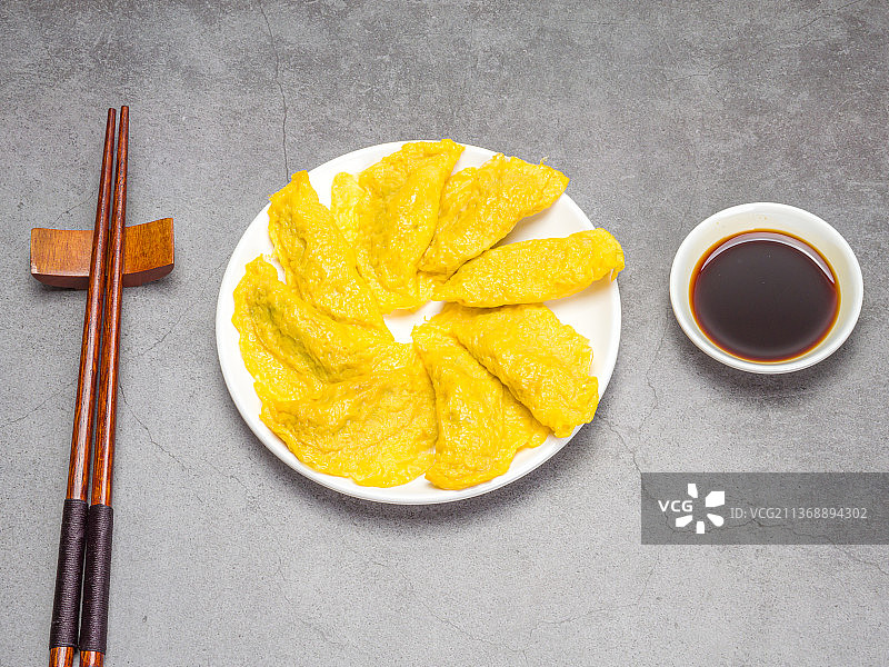 黄金蛋饺早餐美食图片素材