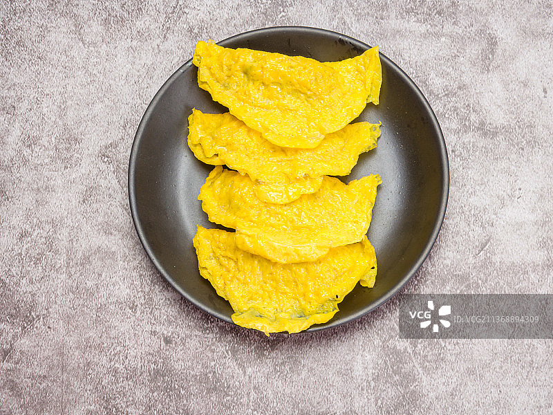 黄金蛋饺早餐美食图片素材